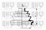 Комплект пыльника QUINTON HAZELL QJB215