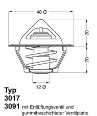 Термостат WAHLER 3091.92D