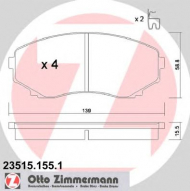 Комплект тормозных колодок ZIMMERMANN 23515.155.1