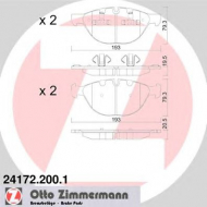 Комплект тормозных колодок ZIMMERMANN 24172.200.1