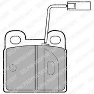 Комплект тормозных колодок DELPHI LP874