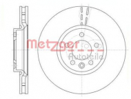 Тормозной диск METZGER 61420.10