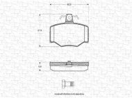 Комплект тормозных колодок MAGNETI MARELLI 363702160753