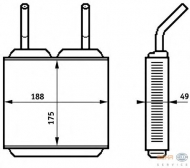 Теплообменник BEHR HELLA SERVICE 8FH 351 313-271