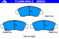 Комплект тормозных колодок ATE 13.0460-5943.2