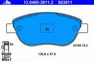 Комплект тормозных колодок ATE 13.0460-3811.2