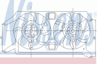 Вентилятор NISSENS 85110
