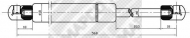 Газовая пружина MAPCO 20096