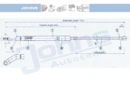 Газовая пружина JOHNS 20 15 95-93