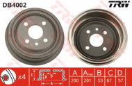 Тормозный барабан TRW DB4002