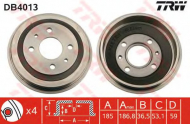 Тормозный барабан TRW DB4013