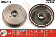 Тормозный барабан TRW DB4014