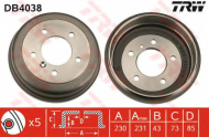 Тормозный барабан TRW DB4038