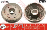 Тормозный барабан TRW DB4067