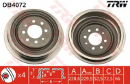 Тормозный барабан TRW DB4072