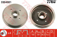 Тормозный барабан TRW DB4081
