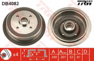 Тормозный барабан TRW DB4082