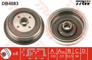 Тормозный барабан TRW DB4083
