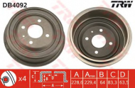 Тормозный барабан TRW DB4092