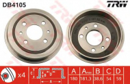 Тормозный барабан TRW DB4105