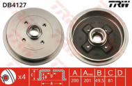 Тормозный барабан TRW DB4127