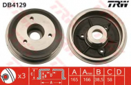 Тормозный барабан TRW DB4129