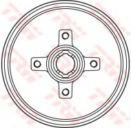 Тормозный барабан TRW DB4134BR