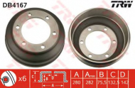 Тормозный барабан TRW DB4167