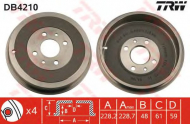Тормозный барабан TRW DB4210