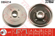 Тормозный барабан TRW DB4214