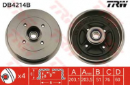 Тормозный барабан TRW DB4214B