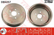 Тормозный барабан TRW DB4257