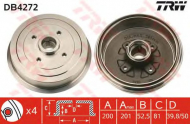 Тормозный барабан TRW DB4272