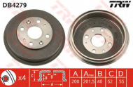 Тормозный барабан TRW DB4279