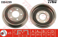 Тормозный барабан TRW DB4299