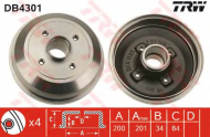 Тормозный барабан TRW DB4301