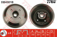 Тормозный барабан TRW DB4301B