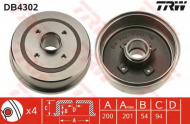 Тормозный барабан TRW DB4302