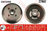 Тормозный барабан TRW DB4308B