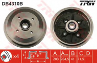 Тормозный барабан TRW DB4310B