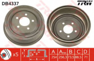 Тормозный барабан TRW DB4337