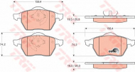 Комплект тормозных колодок TRW GDB1200