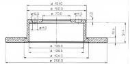 Тормозной диск QH Benelux BDC3542
