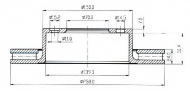 Тормозной диск QH Benelux BDC3543