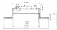Тормозной диск QH Benelux BDC3544