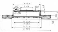 Тормозной диск QH Benelux BDC3591