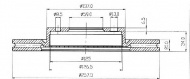 Тормозной диск QH Benelux BDC3593