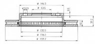Тормозной диск QH Benelux BDC3727