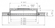 Тормозной диск QH Benelux BDC3910
