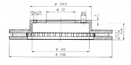 Тормозной диск QH Benelux BDC3951